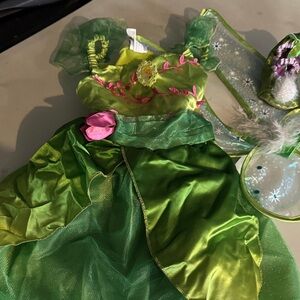 Disney Green and Pink Tinker BellCostume for Kids